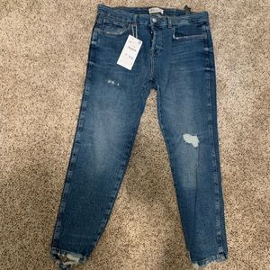 Zara cropped denim